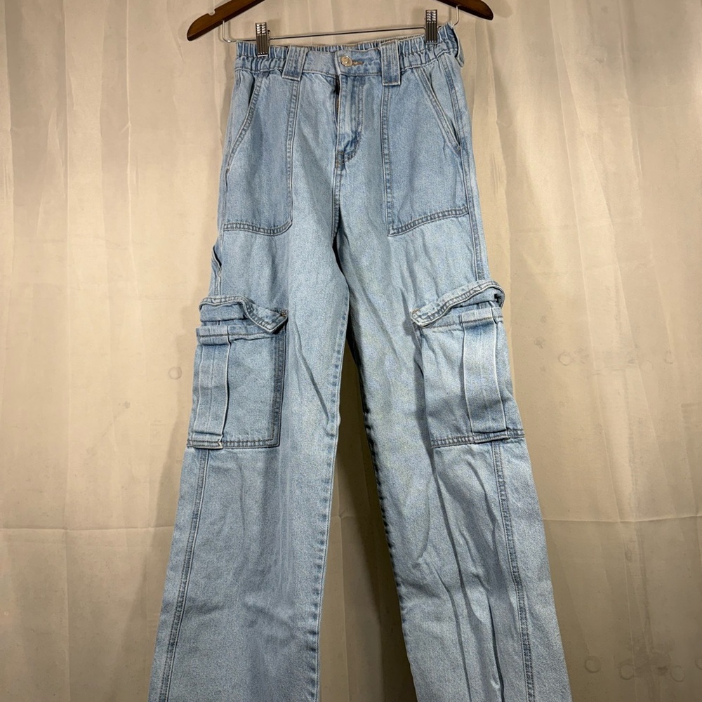 Wax Jeans Women’s Cargo Denim Pants Size Small